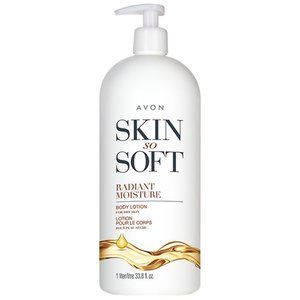 Avon Skin So Soft 33.8 Fluid Ounces Bonus Size Radiant Moisture Body Lotion